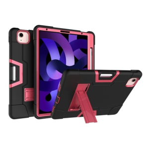 iPad Air 5 Tough Case Black and Rose Red – The Perfect Case for Kids